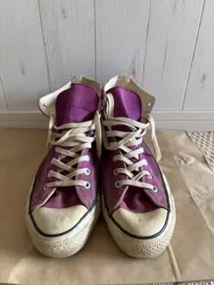 USA製 Converse All Starパープル ハイカットスニーカー