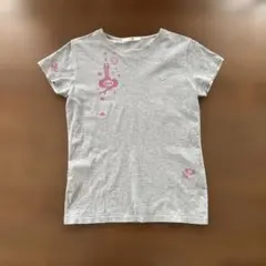 23区 半袖Tシャツ グレー ピンクプリントのサムネイル