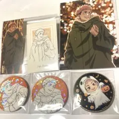 マルキューブ　呪術廻戦　虎杖悠仁　セット　缶バッジ　ブロマイド　特典