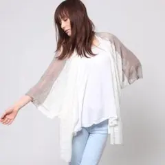 チャイハネ　Amina　バイカラーネップカーディガンのサムネイル