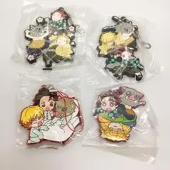 鬼滅の刃 ラバーストラップ 4点セット 竈門炭治郎 我妻善逸 嘴平伊之助