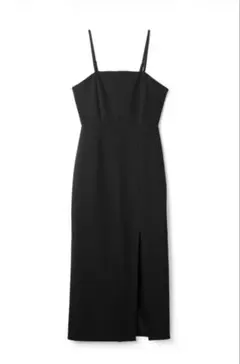 GRL ブラックスリット入りキャミワンピース 【ai15】