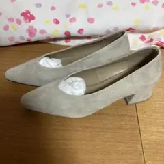 ＡuieF パンプス　チャンキーヒール　シープスキン