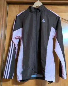 adidas ジャージ ブラウン ピンク　ウィンドブレーカー