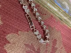 可愛いハートストーンブレスレットピンクゴールド色キラキラパーティーエレガント