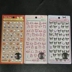 正規品 ボンボンドロップシール ミニ サンリオ クロミ マイメロ キティ セット