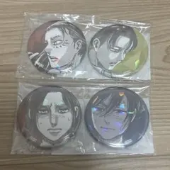 進撃の巨人 巨人大戦 ホログラム缶バッジ エレン ミカサ リヴァイ