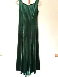 d*☆様 美品　グリーン ベロアドレス