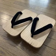 男性用下駄　伝統的な木製下駄 未使用