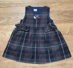 familiar ファミリア チェック ワンピース 80のサムネイル