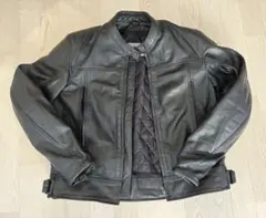 【美品】バイク用 本革レザーライダースジャケット