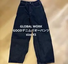 GLOBAL WORK GOODデニムバギーパンツ ネイビー XSのサムネイル