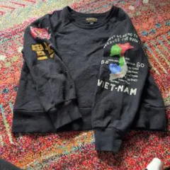 MARKEYS 黒いトレーナー 赤い虎 ベトナム地図 トレーナー