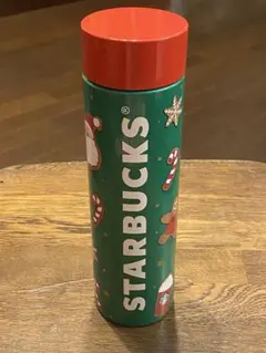 ホリデー2021ステンレスボトルグリーン350ml スタバ　タンブラー　ボトル