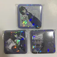 鬼滅の刃　モクテルバー銀座　ロトくじ　伊黒小芭内　グリッター缶バッジ3種セット