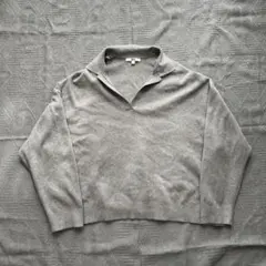 完売品　UNIQLOユニクロ スムースコットンリラックスポロセーター