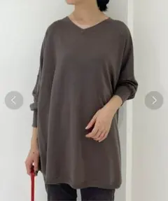 RIVE DROITE カシミヤ混2WAYワイドポンチョニット