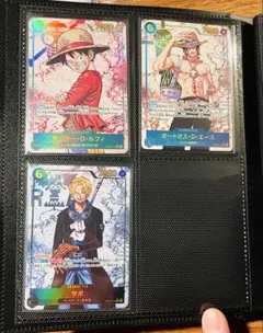 3枚セット　ルフィ　エース　サボ　シークレットパラレル　受け継がれる意志　SEC