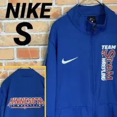 NIKE DRI-FIT スウッシュ 両面プリント トラックジャケット ブルー