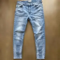 【美品】ダファー オブセントジョージ ライトブルー加工デニム Duffer