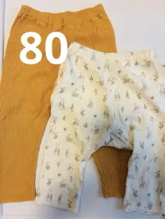 【プティマイン(ピーターラビット)&ユニクロ】　80サイズ　ズボン
