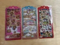 【正規品】サンリオ　ドロップジェリーシール　ハローキティ、日焼けキティ、シナモン