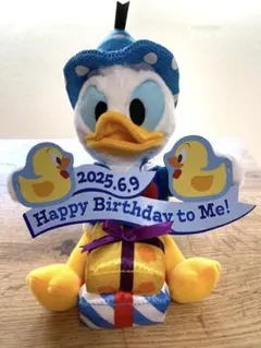 東京ディズニーリゾート　ドナルド　パルパルーザ　誕生日2025 ぬいぐるみバッジ