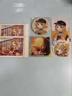 鏡音リン　缶バッジ　エピカ　シール