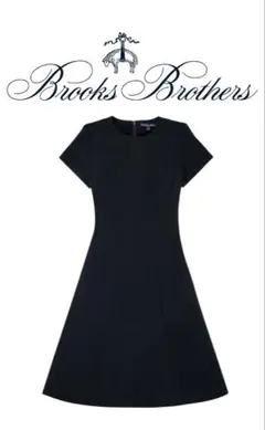 未使用に近い★ブルックスブラザーズダブルクロス　ストレッチショートスリーブドレス