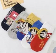 新品♡ワンピース♡キャラクターソックス♡靴下5足セット