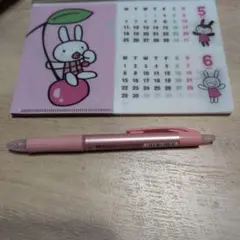 アランジアロンゾ クリアファイル 5月〜6月カレンダー付き　うさぎ