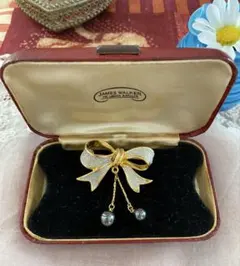 揺れるリボンブローチ✴︎ヴィンテージ