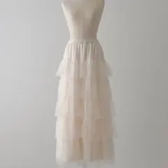 【新品同様/最終値下げ】NICE CLAUPロングスカート グレー