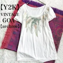 【Y2K】GOAヴィンテージゴア フェザーネックレスTシャツ archiveのサムネイル