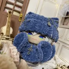 猫耳帽子+ポンチョa【匿名配送】にじぱぺっと　にじぱぺ　ぱぺ服　帽子　ぬい服