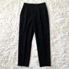 GU ウォッシャブルテーパードパンツZ 黒　ブラック　Sサイズ