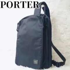 【極美品】PORTER ユニット スリング ショルダーバッグ L ネイビー