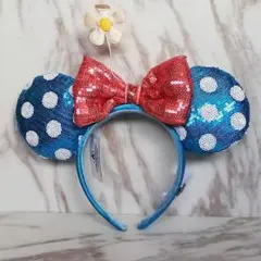 新品 ヴィンテージミニー ディズニー カチューシャ　スパンコール tl1