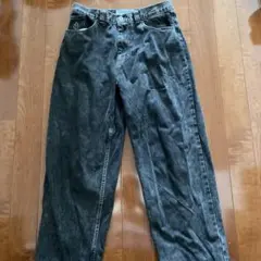 BIG BOY ブラックデニムパンツ ワイドレッグ 正規品⭕️ Lサイズ