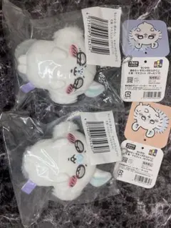 ちいかわ 褒めろッモモンガだらけくじE賞マスコットやったゾ!!キラキラ2個セット