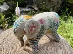 エレファント ミニ エンブロイダリー 素敵な刺繍の象
