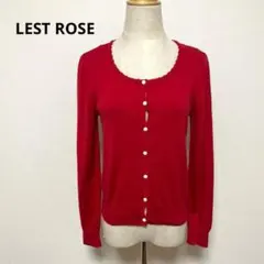 LEST ROSE レストローズ 赤 長袖 カーディガン 2 おしゃれのサムネイル