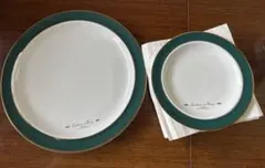 Adam&Eve たち吉　グリーン　ゴールド　パーティセット　お皿　食器