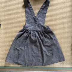 チェック柄 ジャンバースカート