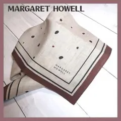 【未使用】MARGARET HOWELLマーガレットハウエル リネン素材ハンカチ