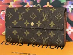 LOUIS VUITTONルイヴィトン　6枚カード入れ付き二つ折り長財布