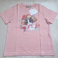 【alcali×猫梓子 (ネココ)】コラボミウTシャツ ピンク　ピンクハウスのサムネイル