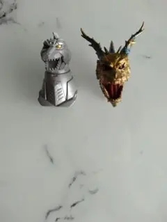 ゴジラ一番くじ E賞 モンスターヘッドマグネット カイザーギドラ　メカゴジラ