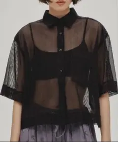 未使用タグ付き⭐︎Aga ヤマダヤ　クロップドショートジャケット メッシュ 未使用タグ付き⭐︎Aga ヤマダヤ クロップドショートジャケット