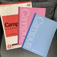 2月まで　Campus ノートセット B5サイズ レポート用紙A4サイズ